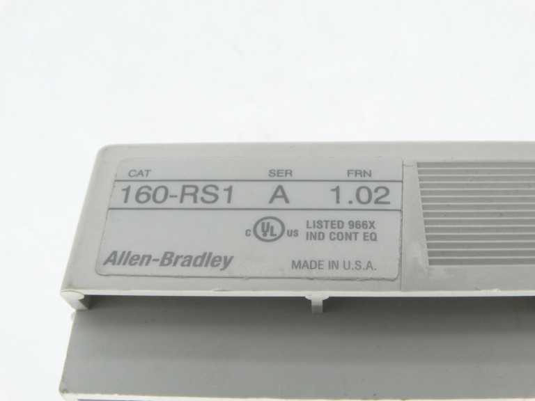 Allen Bradley 160-RS1 Series A PLC Module | High-Performance Automation Solution - ALLEN BRADLEY
