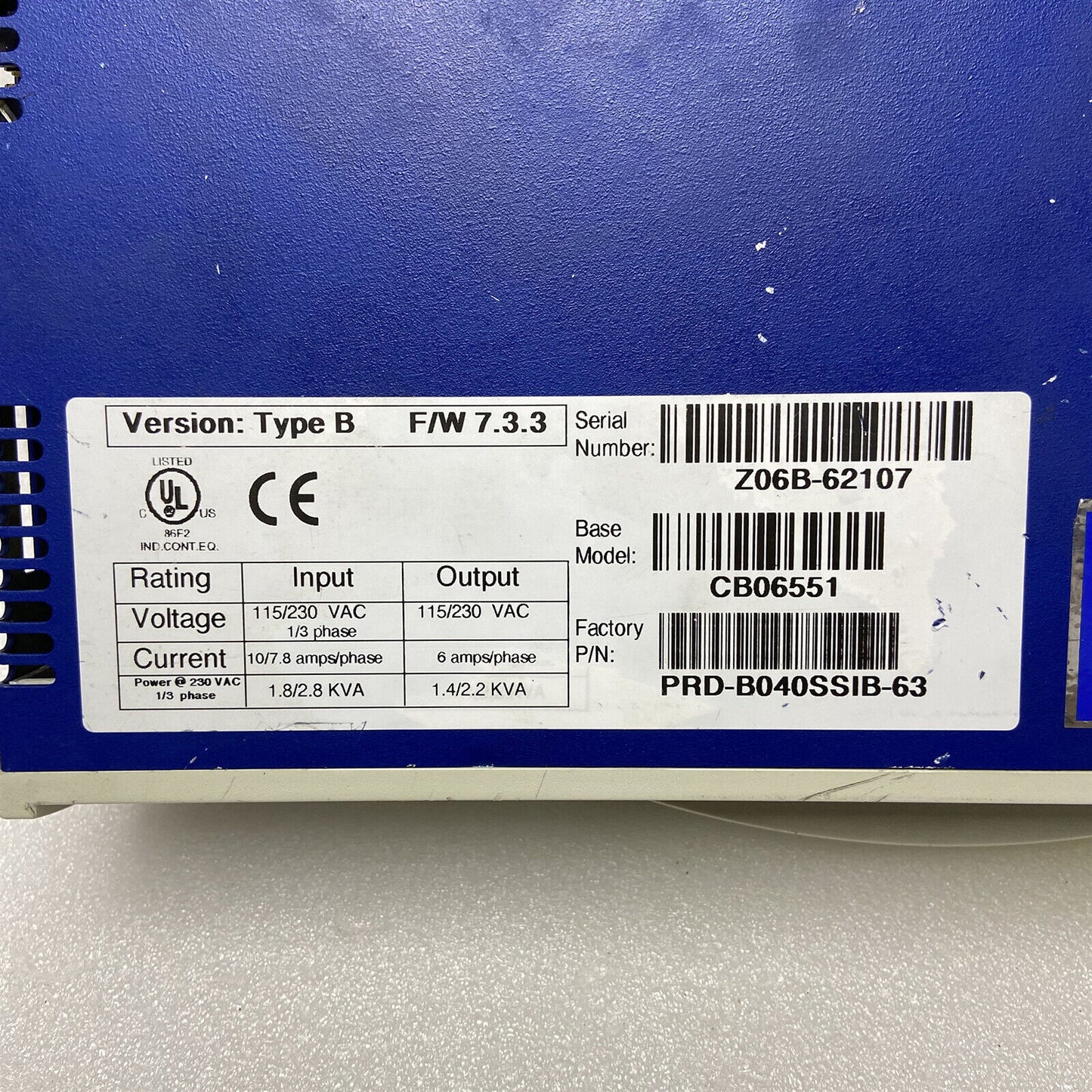 used 1PC For Kollmorgen Servostar CB06551 servo drive - KOLLMORGEN