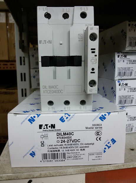 1PCS Eaton Moeller DILM40C RDC24 XTCE040DC D24-27VDC Contactor In Box