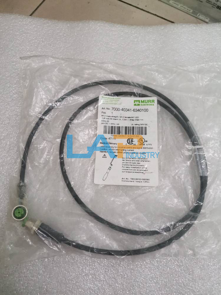 MURR 7000-40341-6340100 1 Meter Cable - High Quality 1PCS - MURR