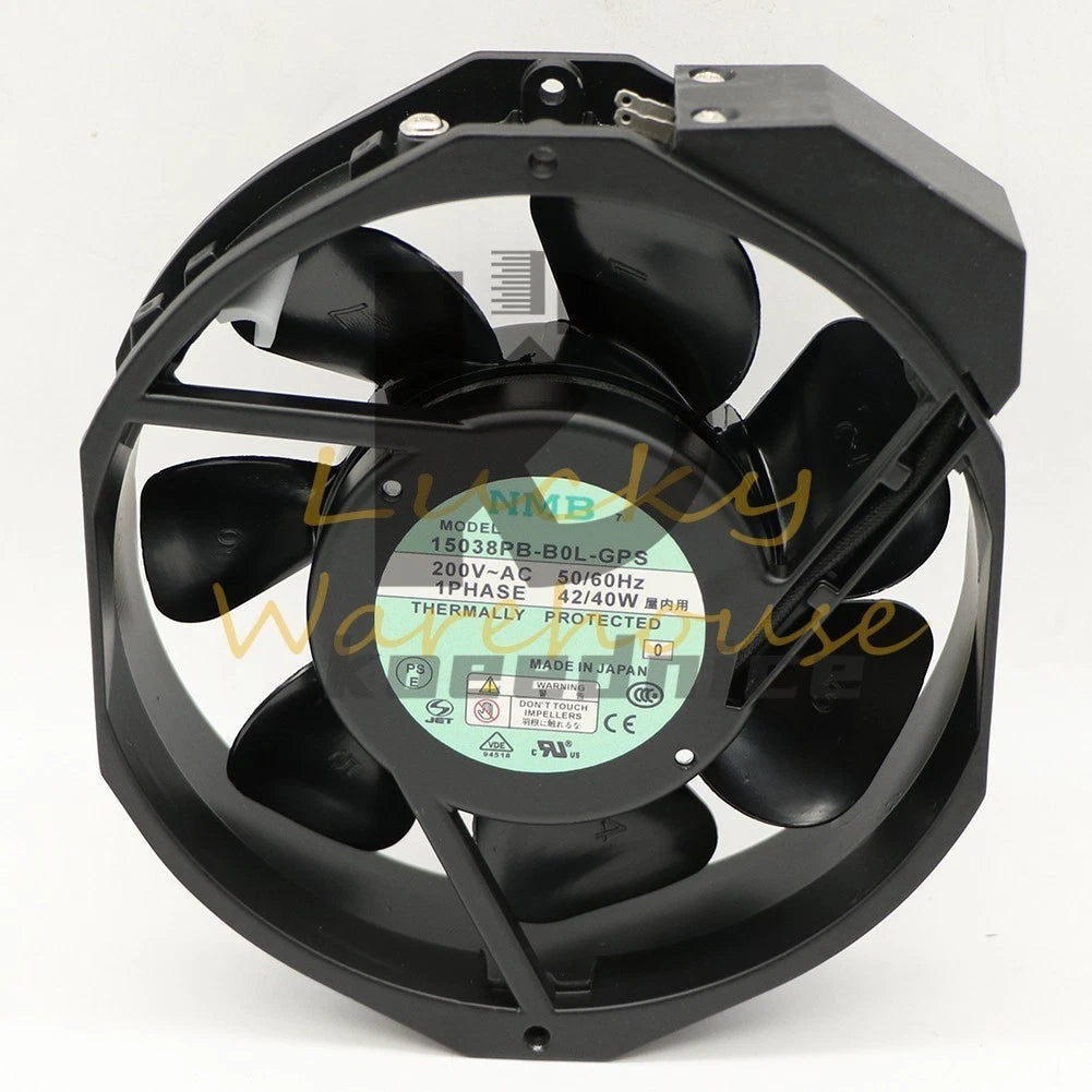 NMB 15038PB-B0L-GPS 200V 42/40W High Temperature Equipment Fan#QW