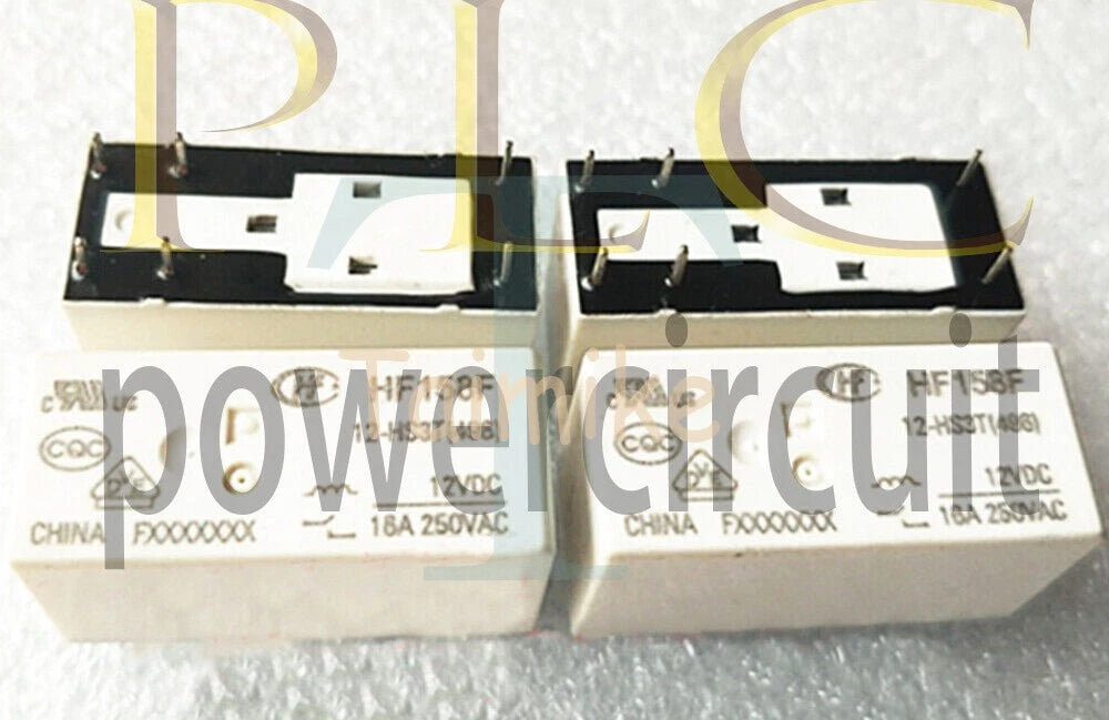 10Pcs Hongfa HF158F-12-HS3T Power Relay 6 Pins 12VDC 16A 250VAC~
