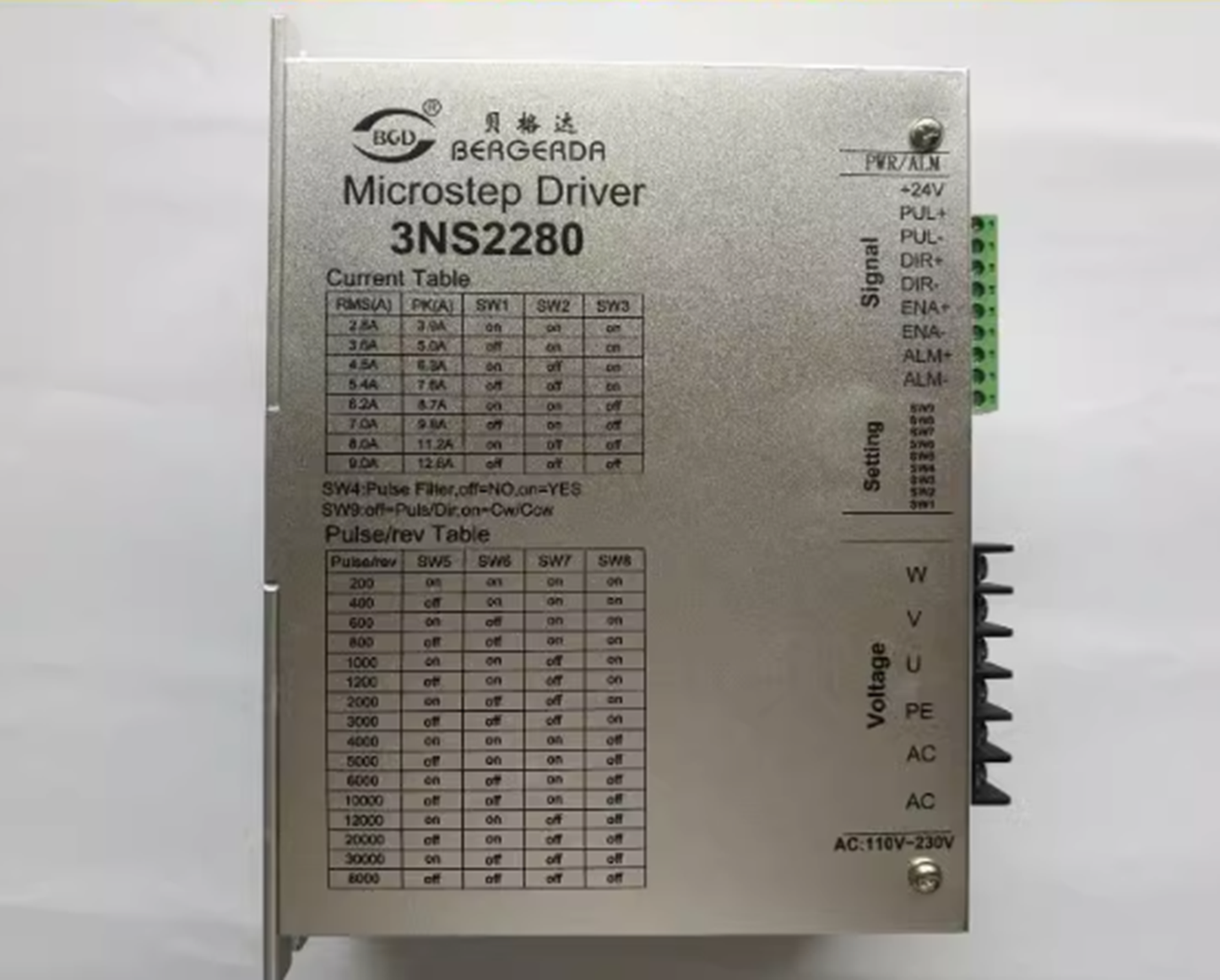 3NS2280 Step Stepper Motor Drive - High Performance Motor Control - SIGMA MOTOR