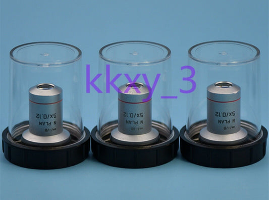 used LEICA N PLAN microscope objective lens 5x/0.12 inspected - LEICA