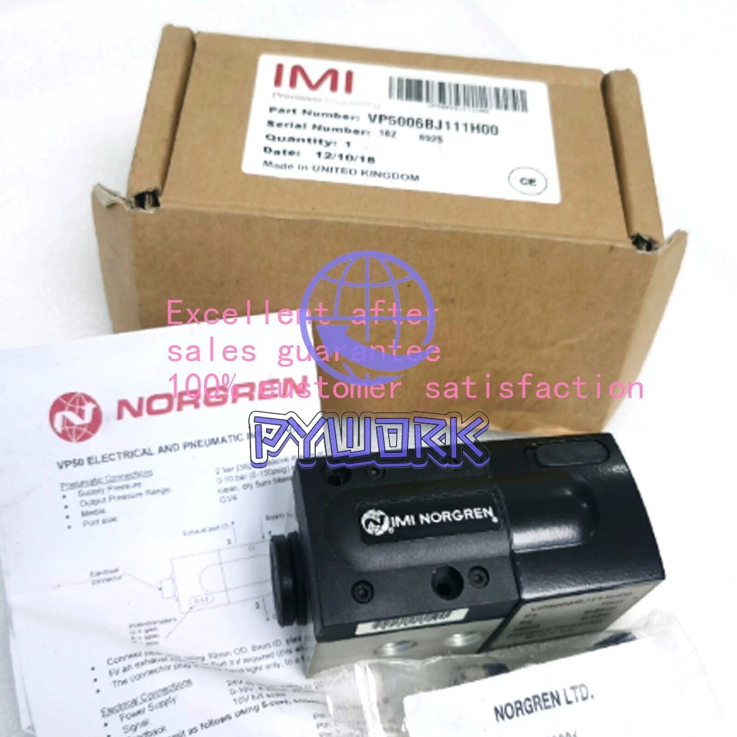 1PCS NORGREN VP5006BJ111H00 Proportional Pressure Valve Freight Free
