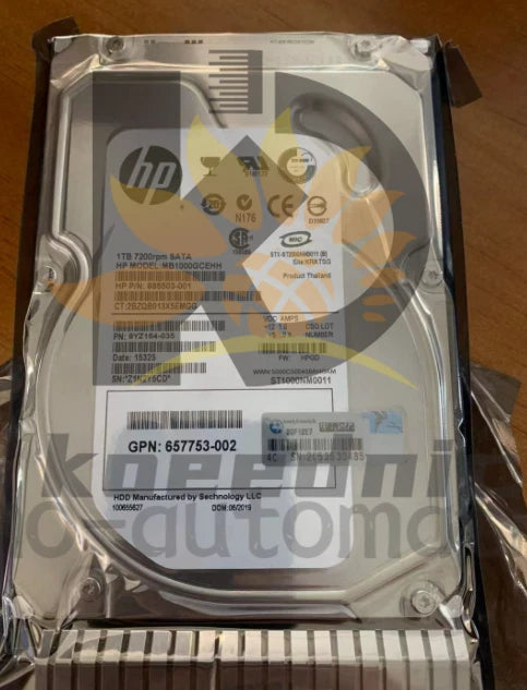 Fit HP 657750-B21 1TB 6G SATA 7.2K 3.5in MDL SC HDD Hard Drive 657739-001