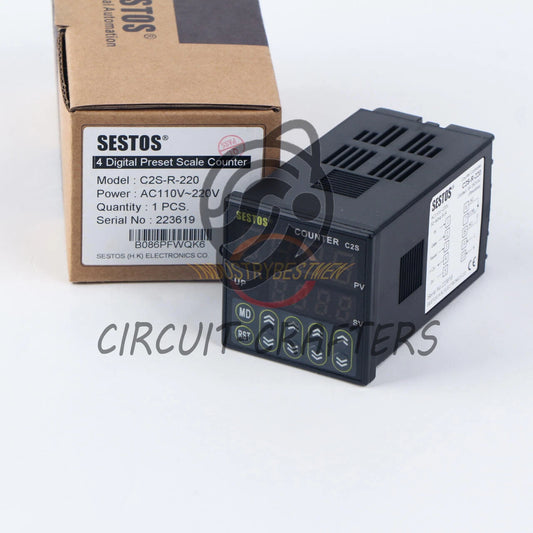 1PCS SESTOS C2S-R-220 AC100-240V Four-digit preset value counter
