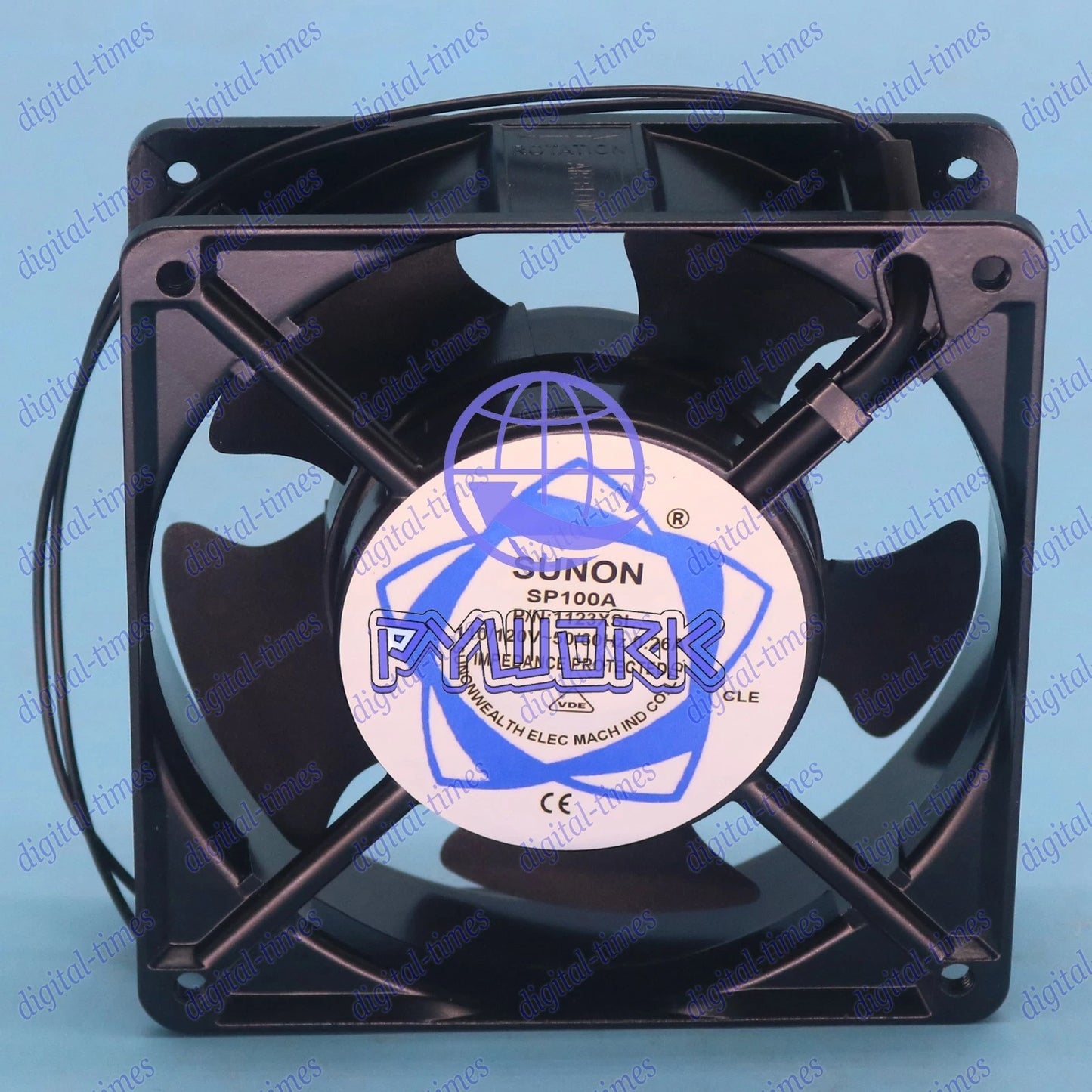 SUNON 12038 SP100A P/N 1123XSL 115V 0.26A 12CM aluminum frame cooling fan