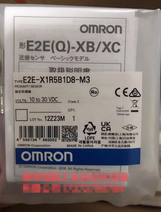 1PC Omron E2E-X1R5B1D8-M3 E2EX1R5B1D8M3 Proximity Sensor Free Ship