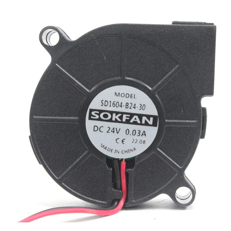 SOKFAN SD1604-B24-30 5015 24V 0.03A 5cm 2-wire blower ball cooling fan