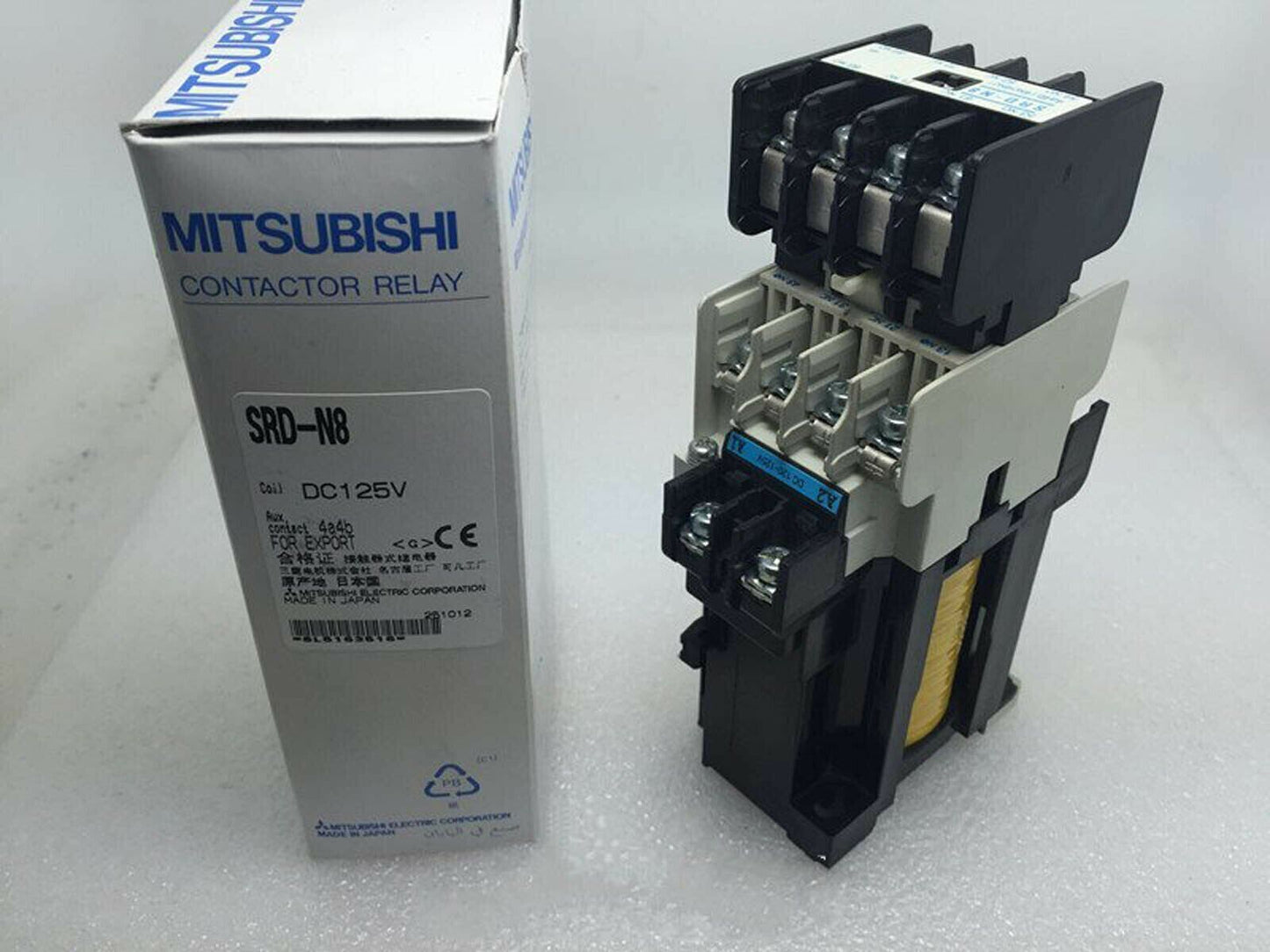 Mitsubishi SRD-N8 AC Contactor DC125V 2A2B - MITSUBISHI