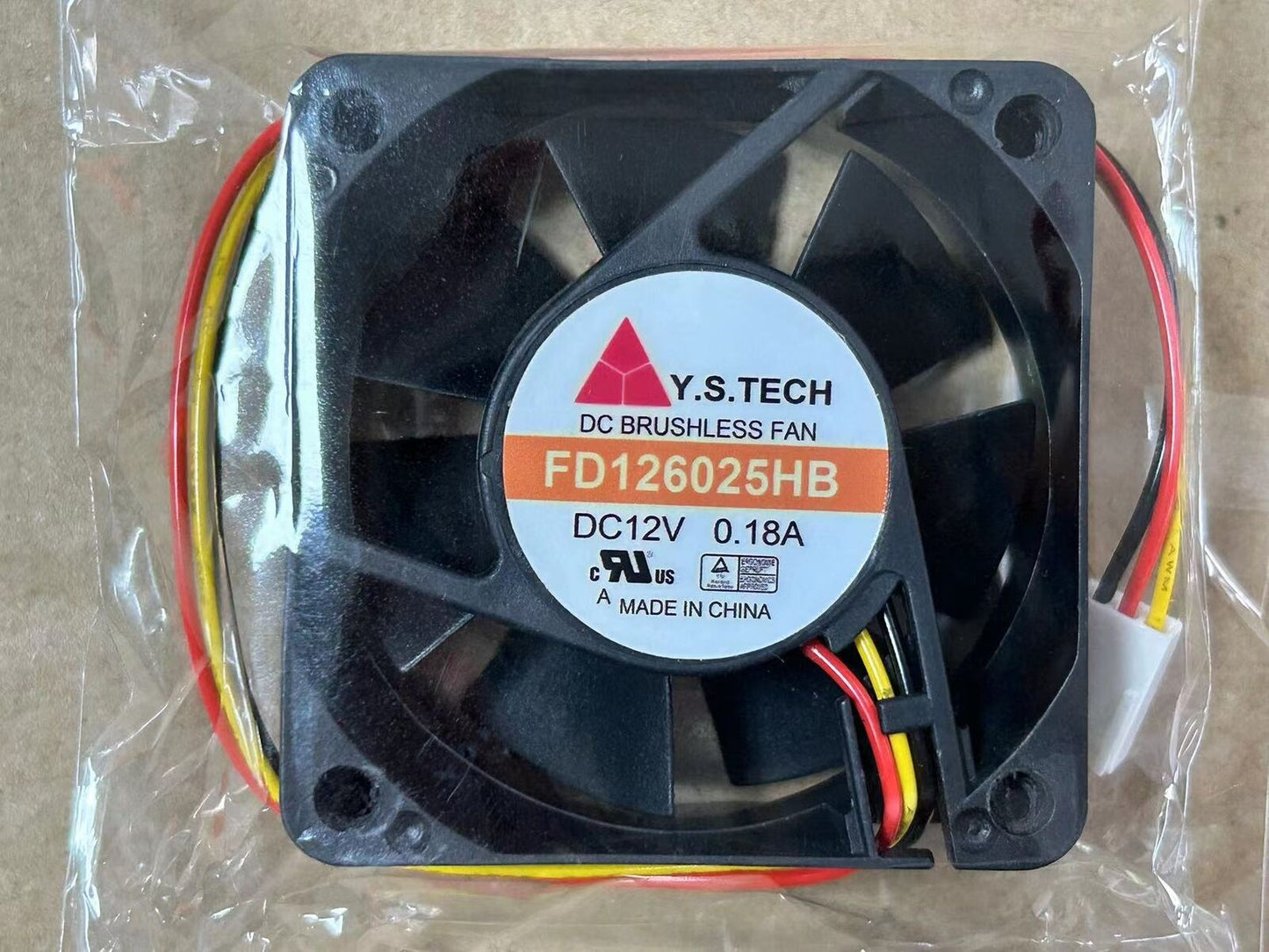 Y.S.TECH FD126025HB 12V 0.18A Cooling Fan - Y.S.TECH