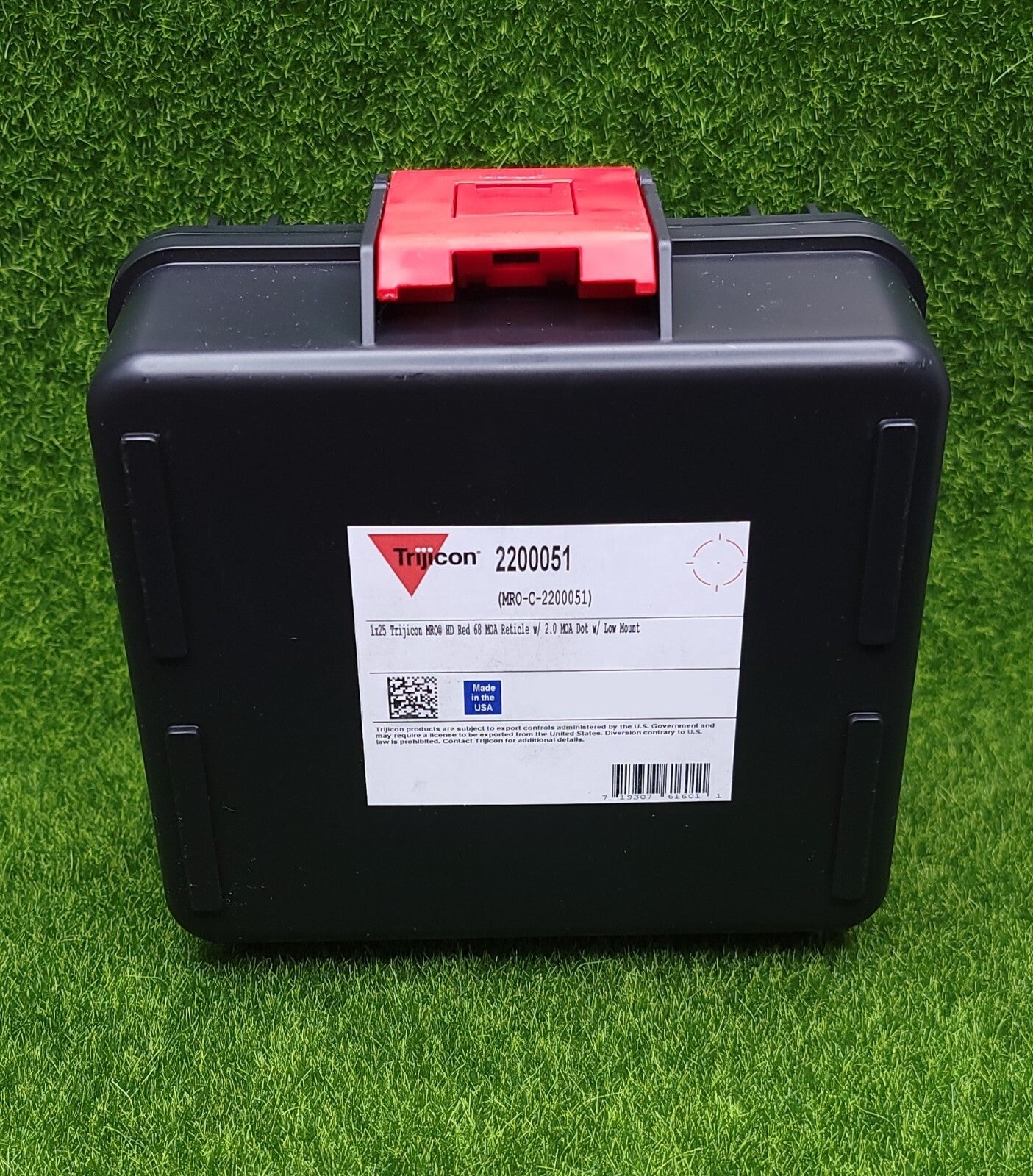 Trijicon 1x25 MRO HD Red 68 MOA Retcile w/ 2.0 MOA Dot Low Mount MRO-C-2200051