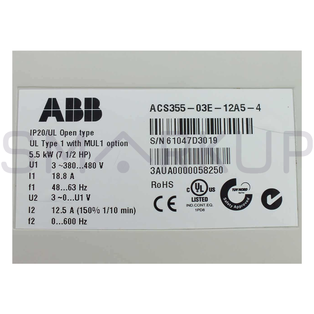 new In Box ABB ACS355-03E-12A5-4 Inverter Drive