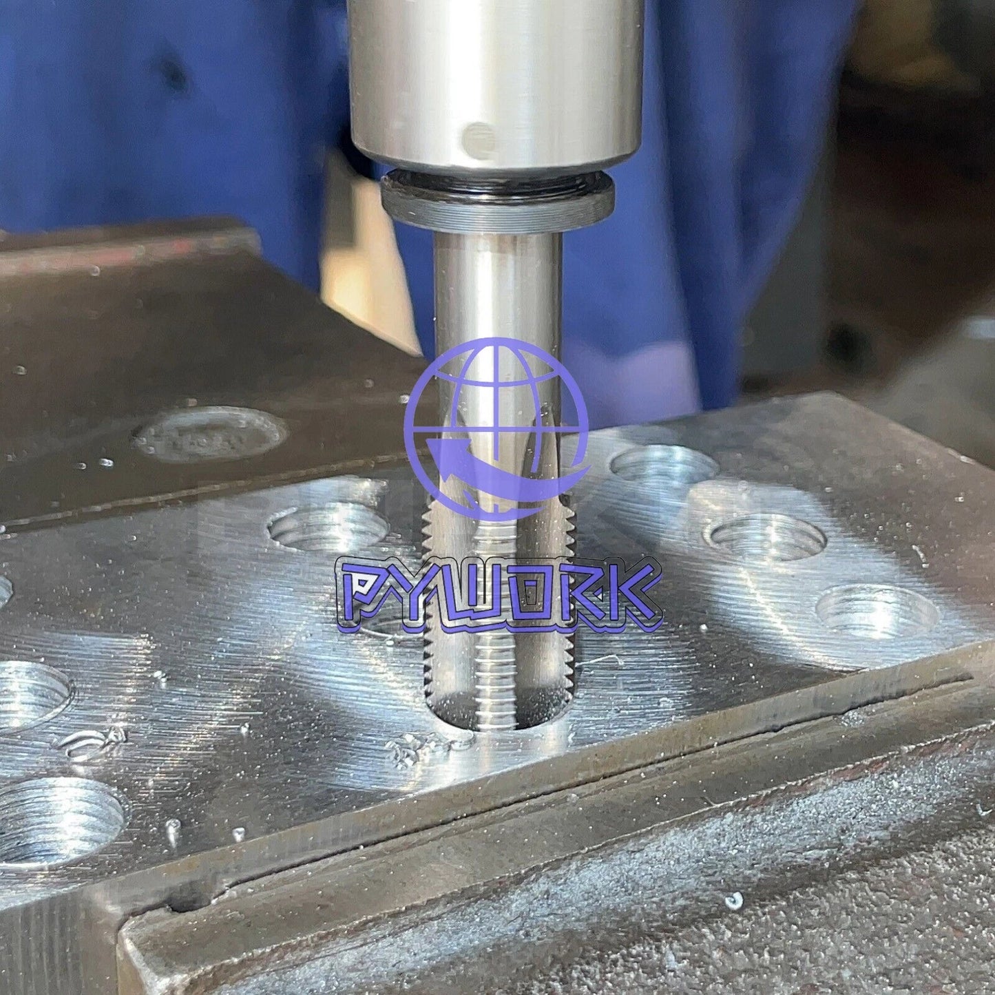 2"-12 UN Thread Tap Right Hand, HSS 2" x 12 UN Straight Fluted Tap