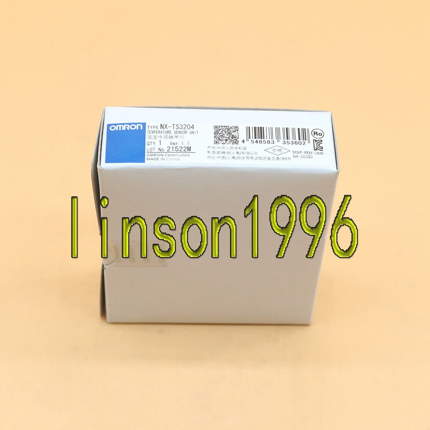 OMRON NX-TS3204 Temperature Sensor Unit in a Box - OMRON