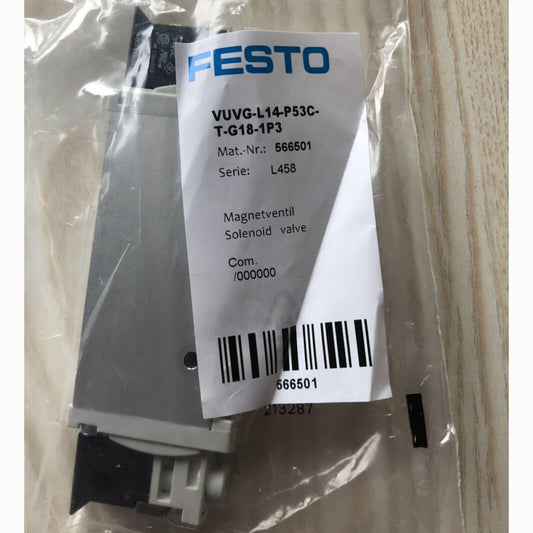 Festo VUVG-L14-P53C-T-G18-1P3 566501 Solenoid Valve One VUVGL14P53CTG181P3