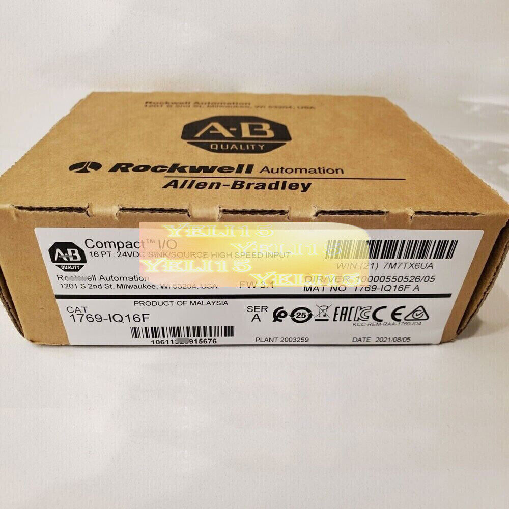 New Factory Sealed AB 1769-IQ16F SER A CompactLogix 16 Pt 24VDC Input Module - AB