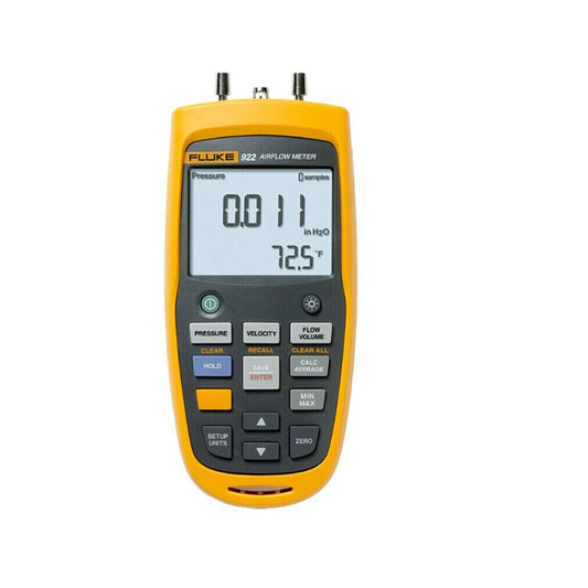 Fluke 922 HVAC Pressure Airflow Meter tester analyze airflow - FLUKE