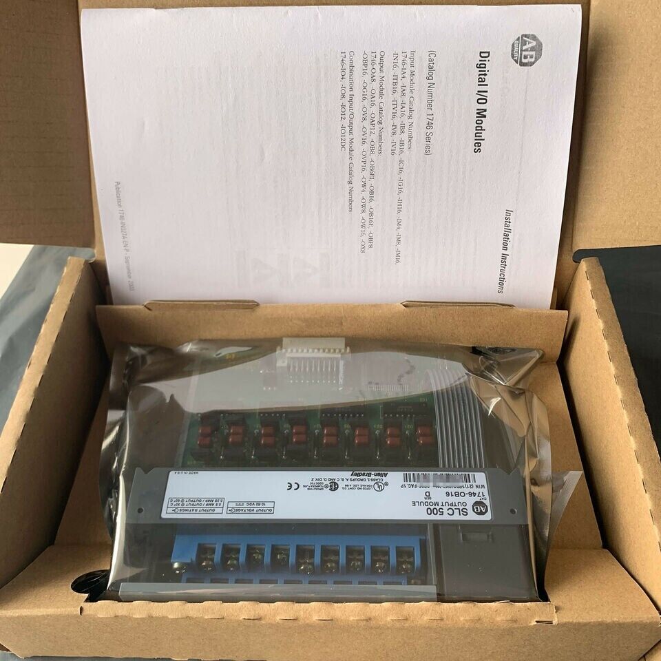 AB 1746-OB16 Factory Sealed DC Output Module SER D SLC 500 16 Point - FACTORY SEALED