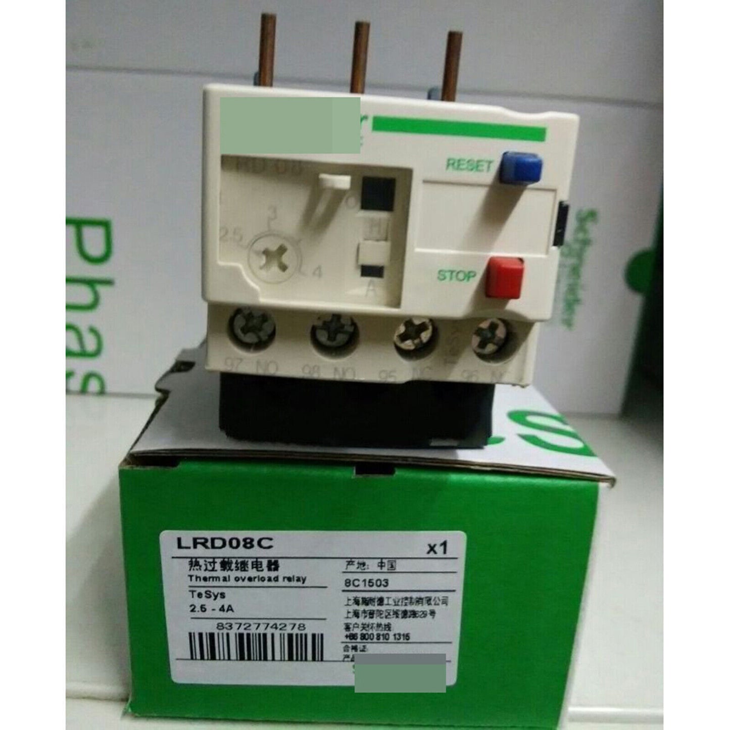 1PC Schneider LRD08C 2.5-4A Thermal Overload Relay Free Shipping