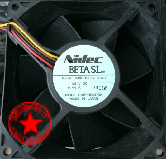 1pcs Nidec D09E-48PS2 9038 9cm 48V 0.40A inverter cooling fan