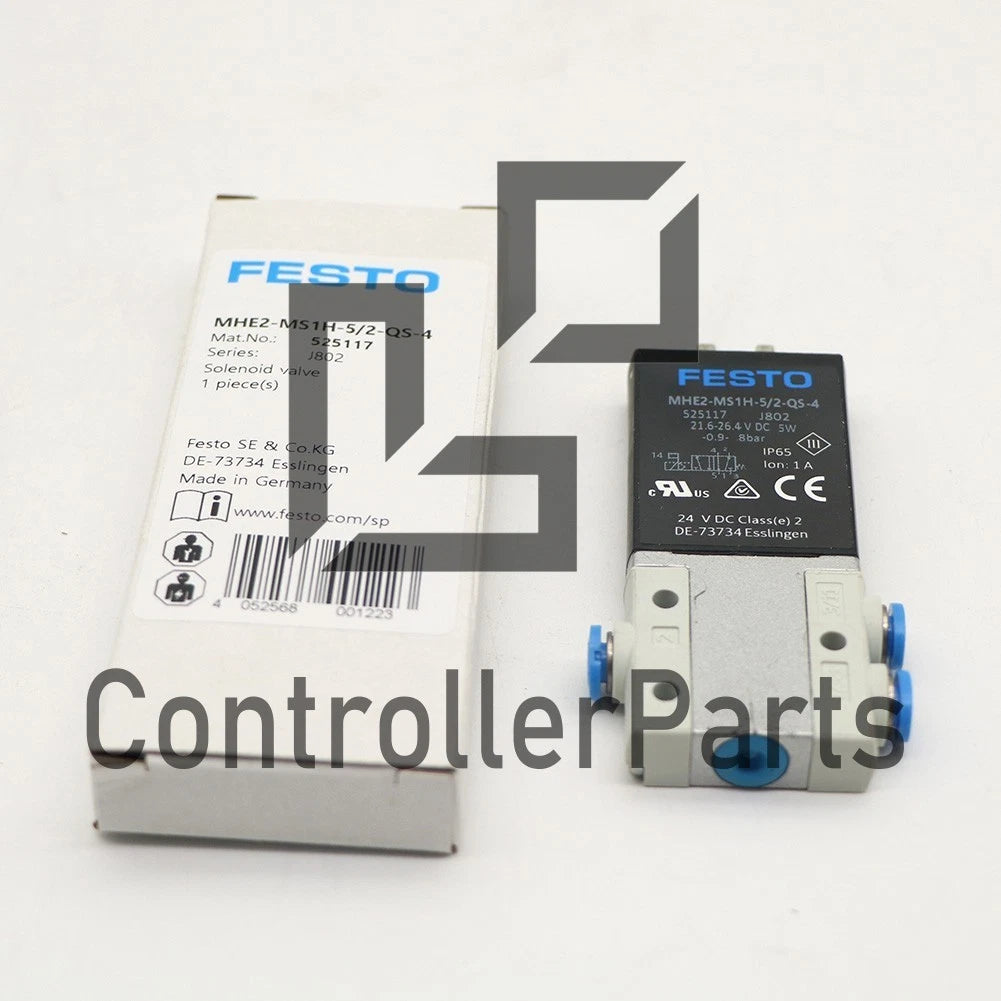 FESTO Solenoid Valve MHE2-MS1H-5/2-QS-4 525117 1PCS US