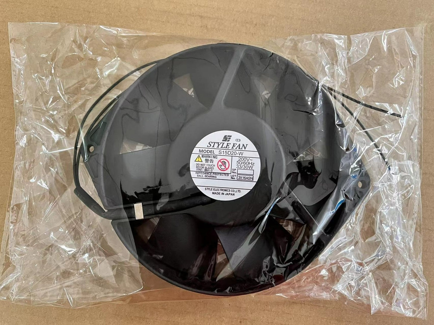 For STYLE COOLING FAN S15D20-W 200V 50/60Hz 33/30W