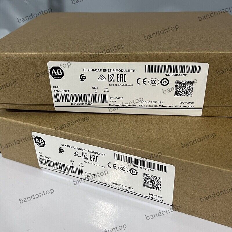 New AB 1756EN2T Ser C ControlLogix EtherNetIP Module 1756EN2T Factory Sealed - CONTROLLOGIX