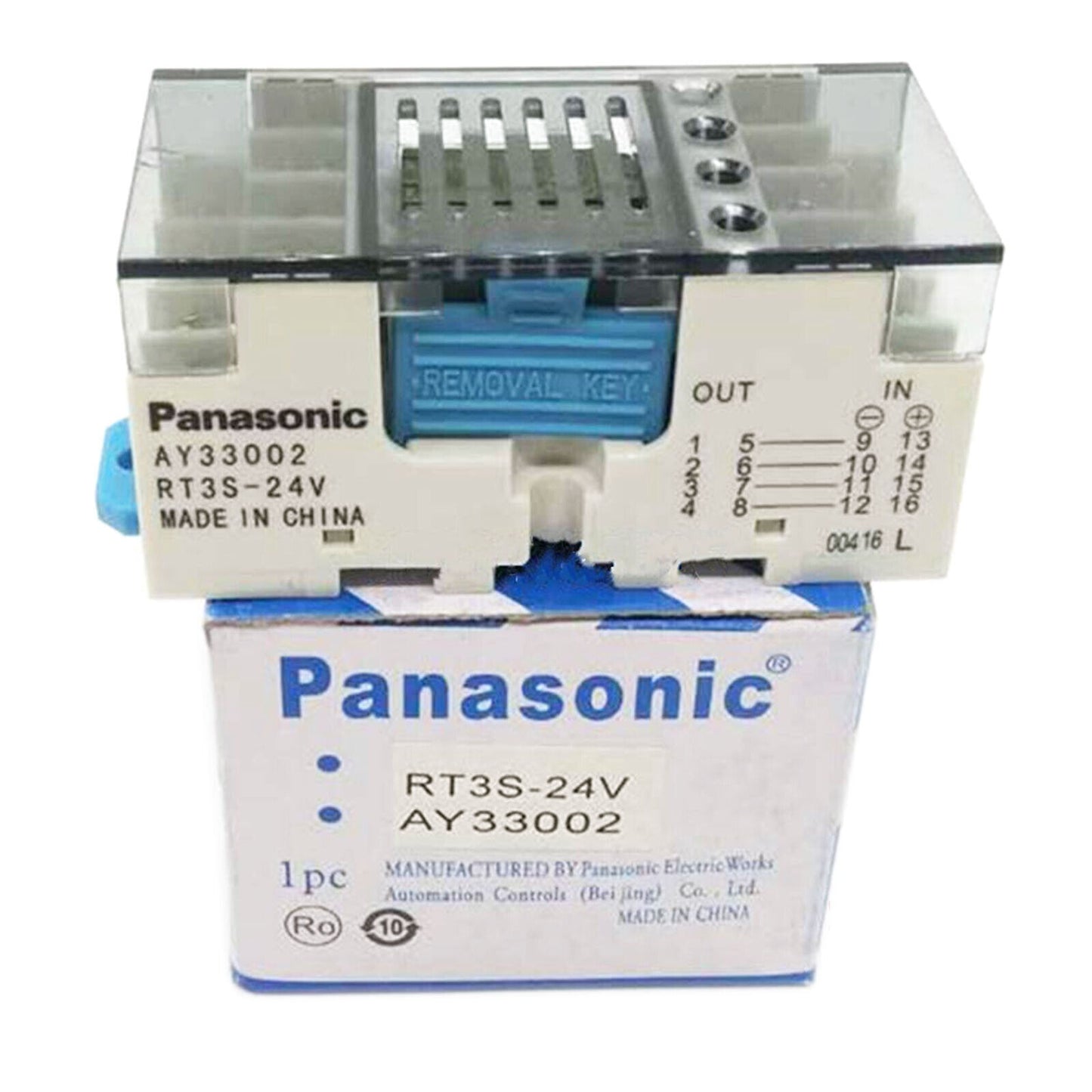 1 Set Panasonic RT3S-24V Terminal Relay Module (4 x PA1A-24V) - PANASONIC