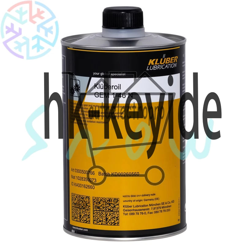 1Pcs HIGH QUALITY KLUBER Lubrication Kluberlub GEM 1-46 N 1L (35.3 oz)