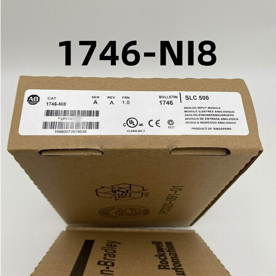 Factory Sealed AB 1746-NI8 SER A SLC 500 Analog Input Module - KOEED