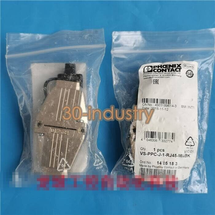 PHOENIX CONTACT VS-PPC-J-1-RJ45-MNBK Connector - 1 Piece - PHOENIX CONTACT