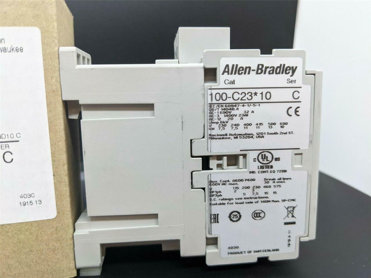 Allen Bradley IEC 100-C23D10 Contactor 23A 120VAC New in Box - ALLEN BRADLEY