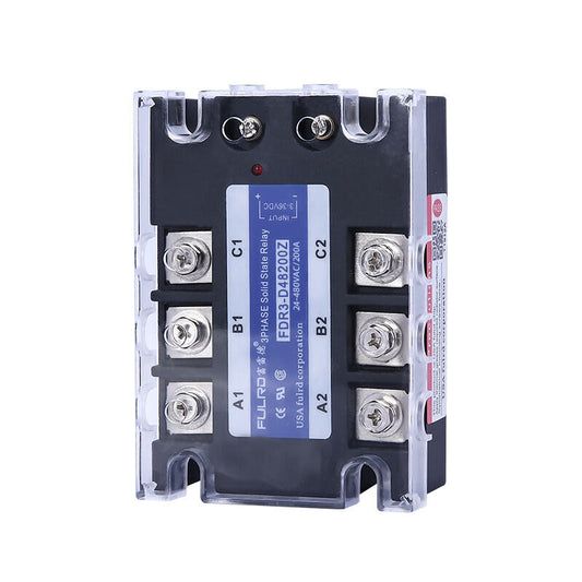 new FULRD Three-phase Solid State Relay FDR3-D48200Z 200A DC-AC 24-480VAC 3-36VDC - FULRD