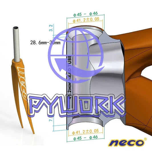 Neco Bike Headset 41 41.8 Mm IS41 IS42 IS41.8 41 42 Bearing Integrated Straight
