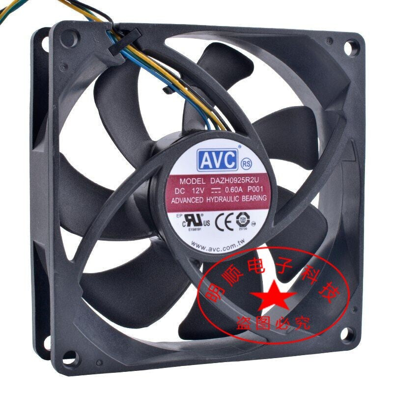 new AVC DAZH0925R2U 9025 12V 0.60A computer CPU high wind volume cooling fan