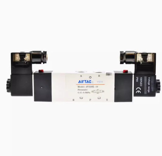 1PCS AirTAC 4V330E10A 4V330E-10 AC220V Solenoid Valve Free Ship