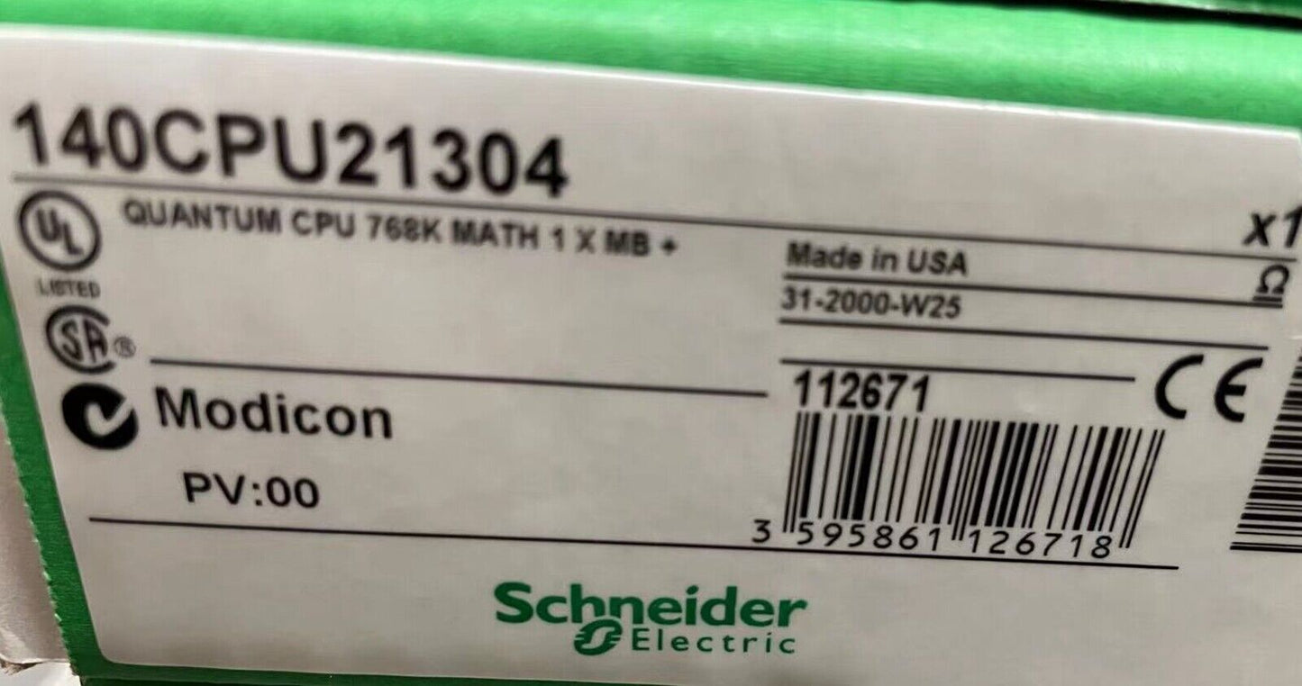 SCHNEIDER 140CPU21304 Controller Module - New - SCHNEIDER