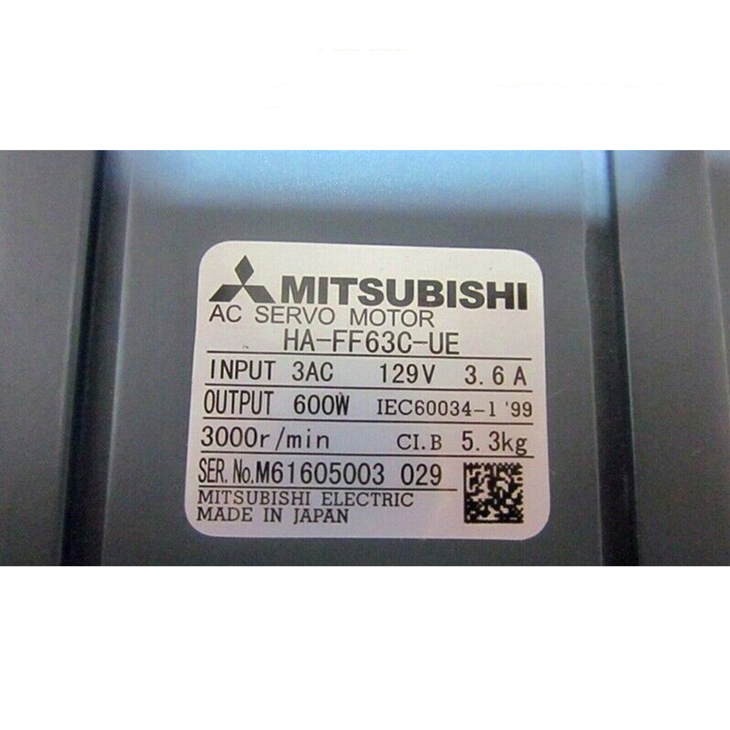 HA-FF63C-UE Servo Motor - MITSUBISHI