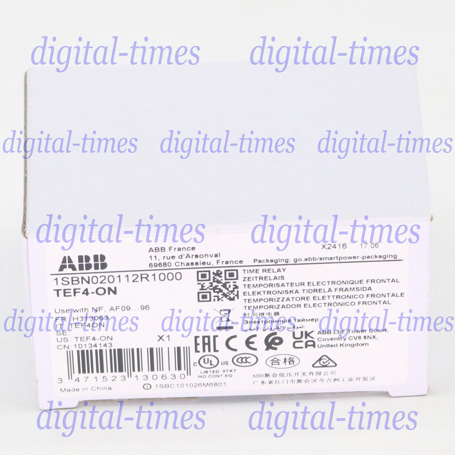 ABB TEF4-ON 1SBN020112R1000 Electronic Timer - ABB