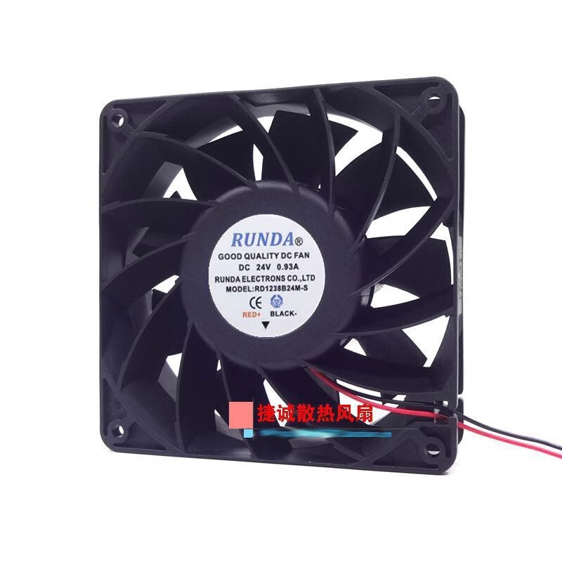 RUNDA RD1238B24M-S 24V 0.93A 12038 12CM High airflow inverter fan