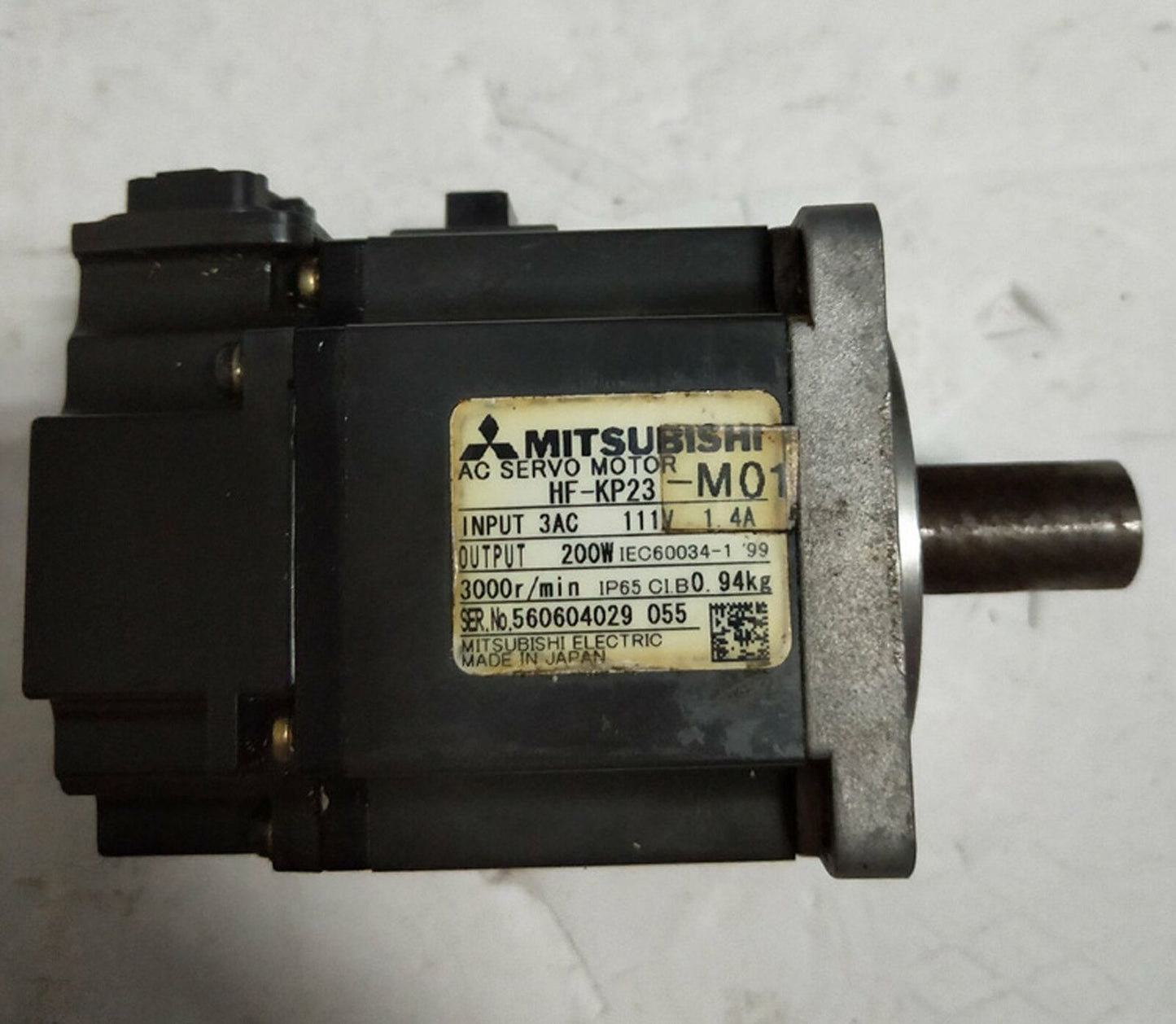 used ONE Mitsubishi servo motor HF-KP23-M01 – Tested Good Condition - ONE MITSUBISHI