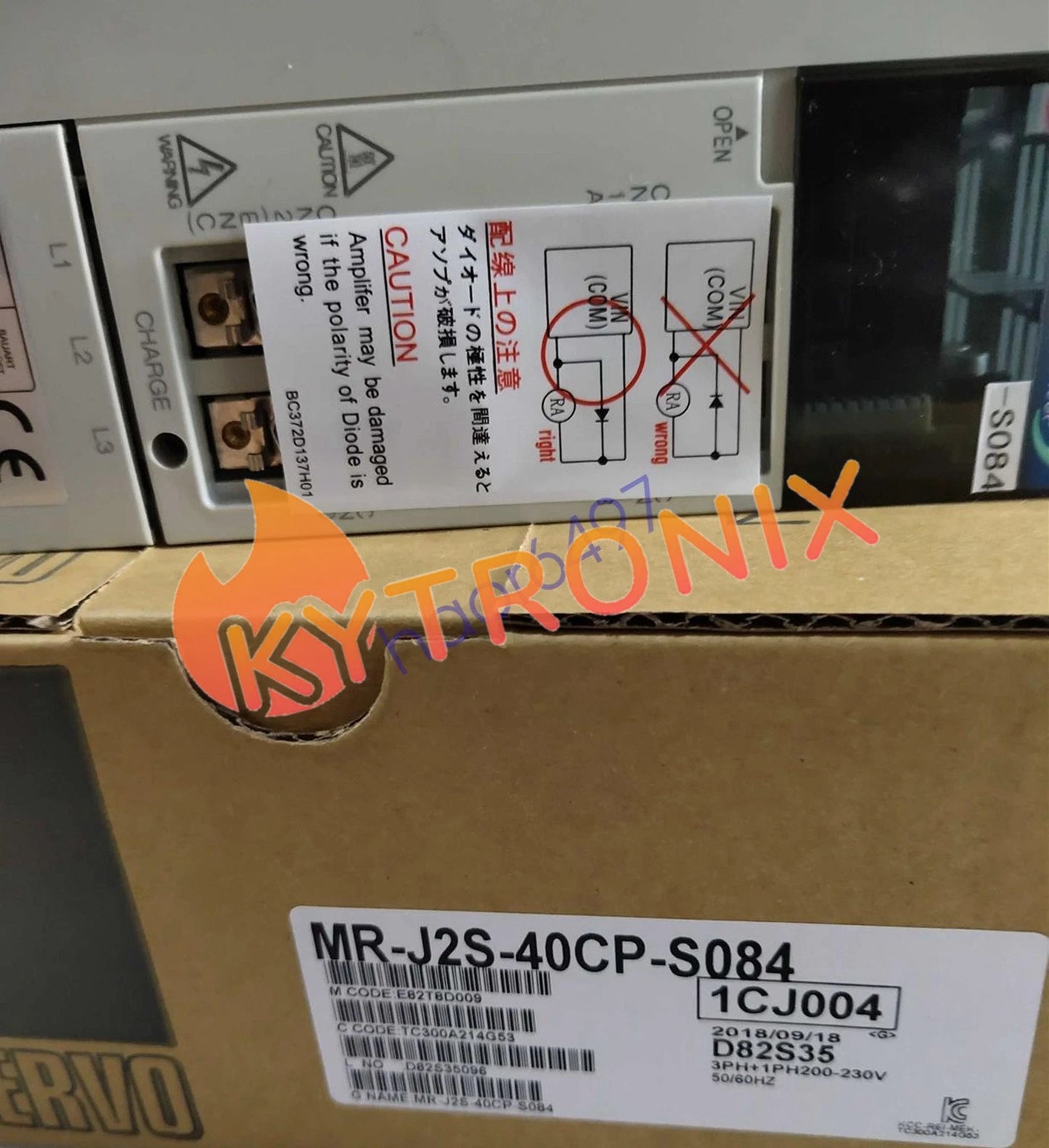Mitsubishi MR-J2S-40CP-S084 Servo Drive