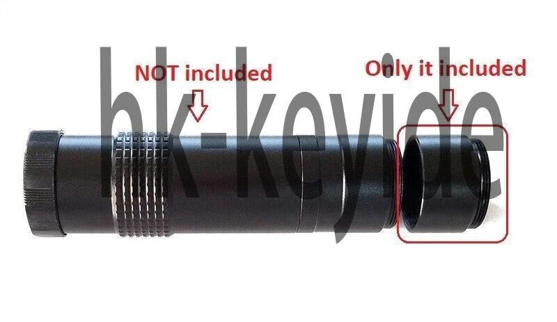 2X Relay Lens C to C-mount Adapter Lens Teleconverter for Industrial Microscope