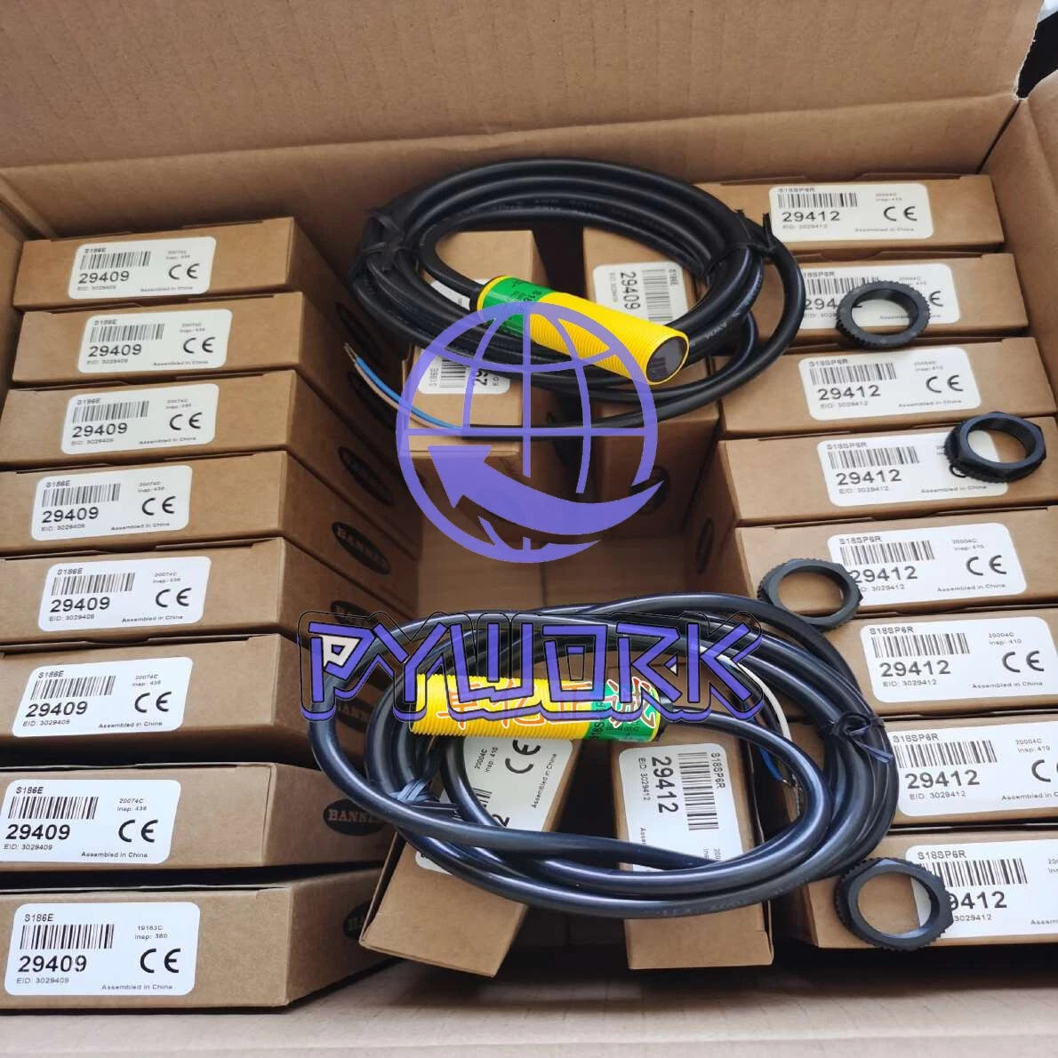 1PCS BANNER S186E + S18SP6R photoelectric switch sensor
