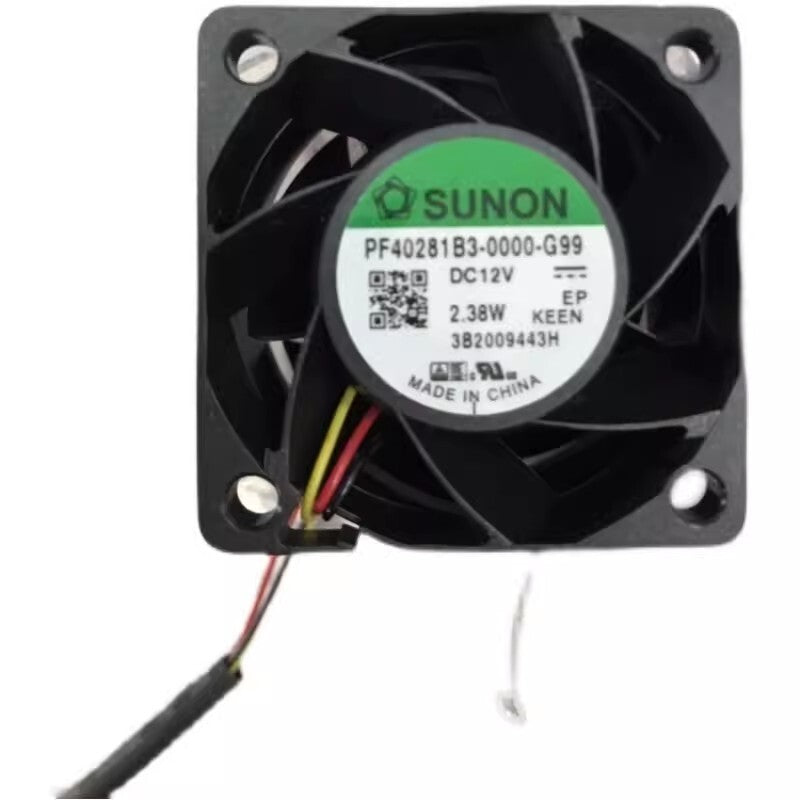 SUNON PF40281B3-0000-G99 DC12V 2.38W 4CM 3-Wire Silent Cooling Fan