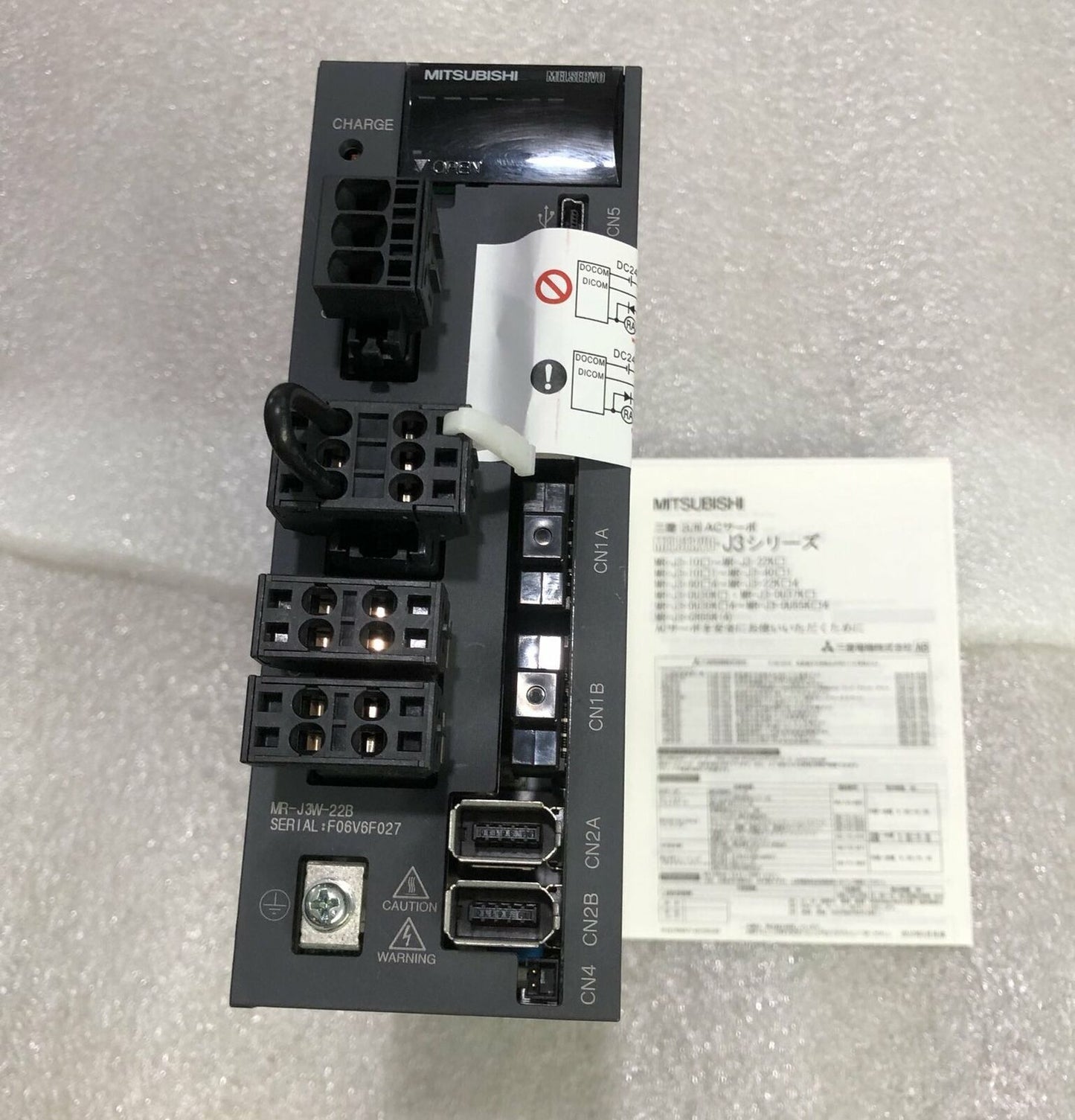 used ONE Mitsubishi MRJ3W22B Servo Driver fully tested industrial automation application - MITSUBISHI
