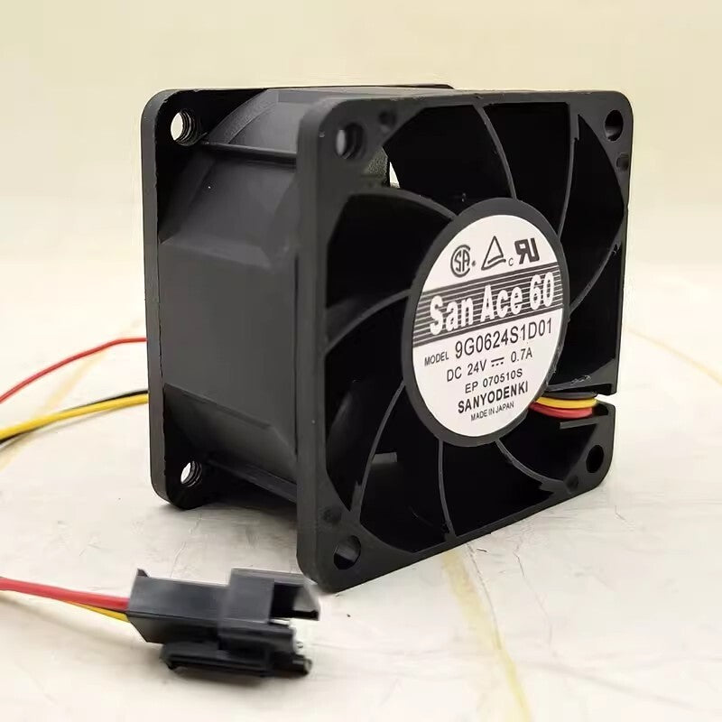 Sanyo 9G0624S1D01 DC24V 0.7A 6038 3-Wire Unit Cooling Fan