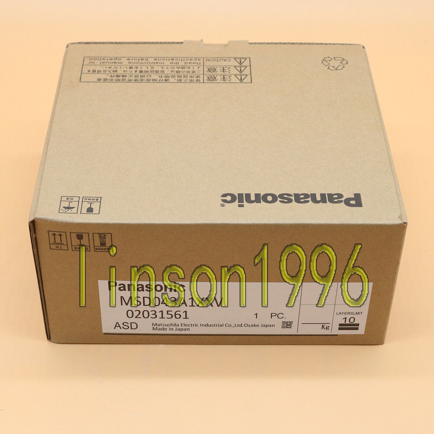 Panasonic AC Servo Driver MSD043A1XXV - High-Performance Motor Driver - PANASONIC
